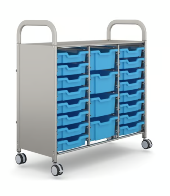 Gratnells Callero Plus Aufbewahrungswagen - Cyan Blue (26)