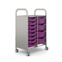 Gratnells Callero Plus Aufbewahrungswagen - Plum Purple (05)