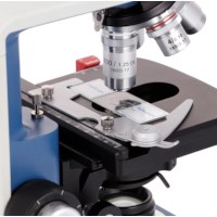 Mikroskop AmScope mit 4X/10X/40X/100X-Objektiven, Binokular und integriertem Kreuztisch