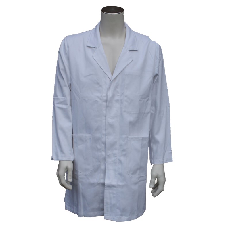Laboratoriumjas 100% katoen wit maat 3XL