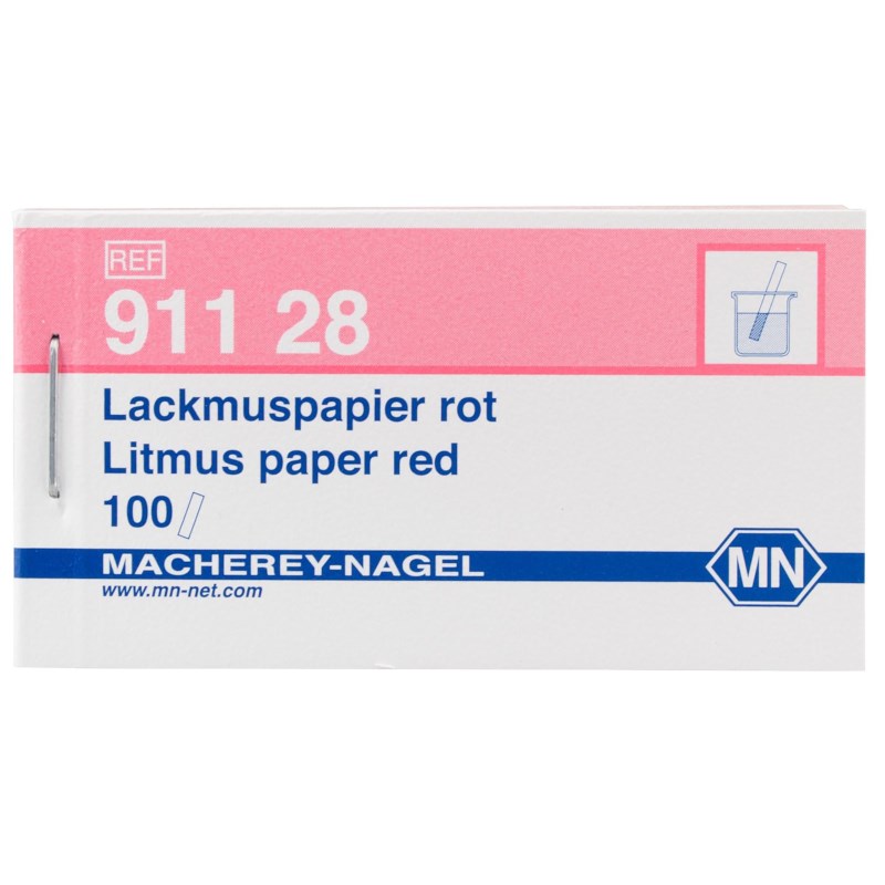 Indicatorpapier lakmoes 100 strips Rood