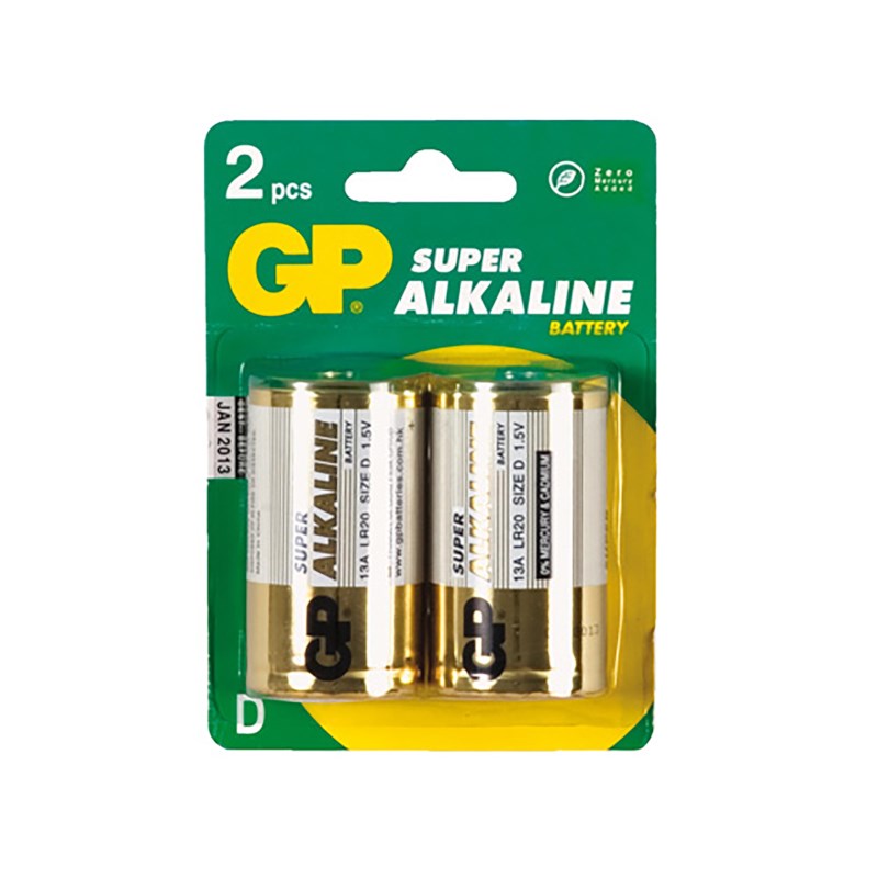 Batterij LR20 mono, verpakking van 2 stuks