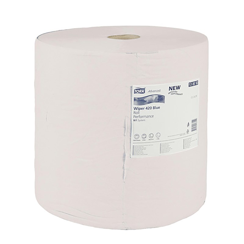 Poetsdoek rol Tork wit 1000 meter 2 rollen