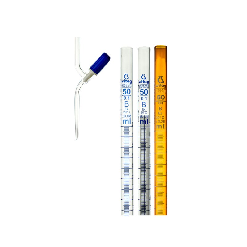 Buret met SP-kraan recht 50 ml
