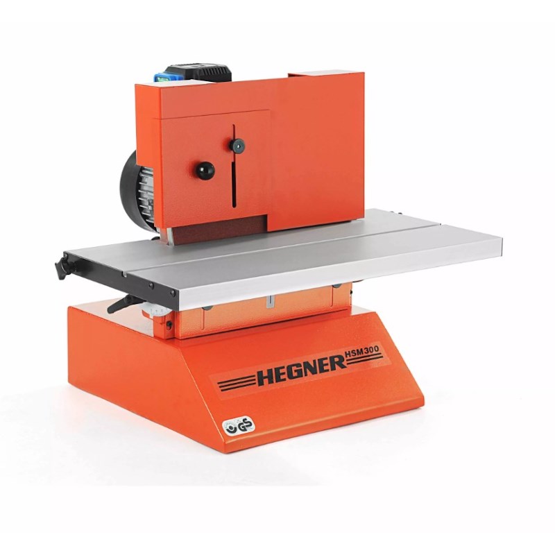 Frontaalschuurmachine Hegner HSM 300 - Inclusief noodstop en veiligheidsscherm