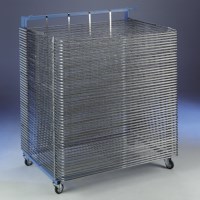 Droogrek verrijdbaar 50 rekken 900 x 1300 mm