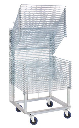 Droogrek verrijdbaar 30 rekken 50 x 65 cm