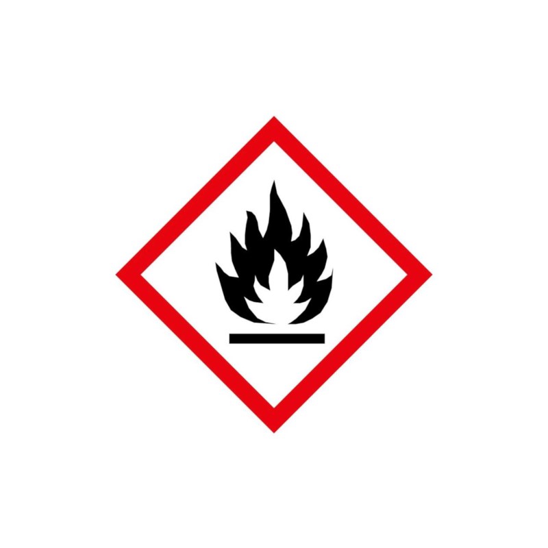 Sticker GHS02 - Ontvlambaar 100 stuks