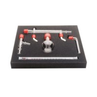 Practicum destillatieset GL25 in foam inlage         