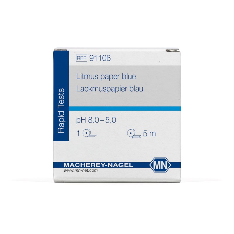 Lakmoespapier blauw rol 5 mtr