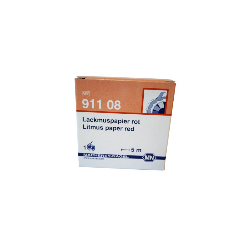 Lakmoespapier rood rol 5 mtr