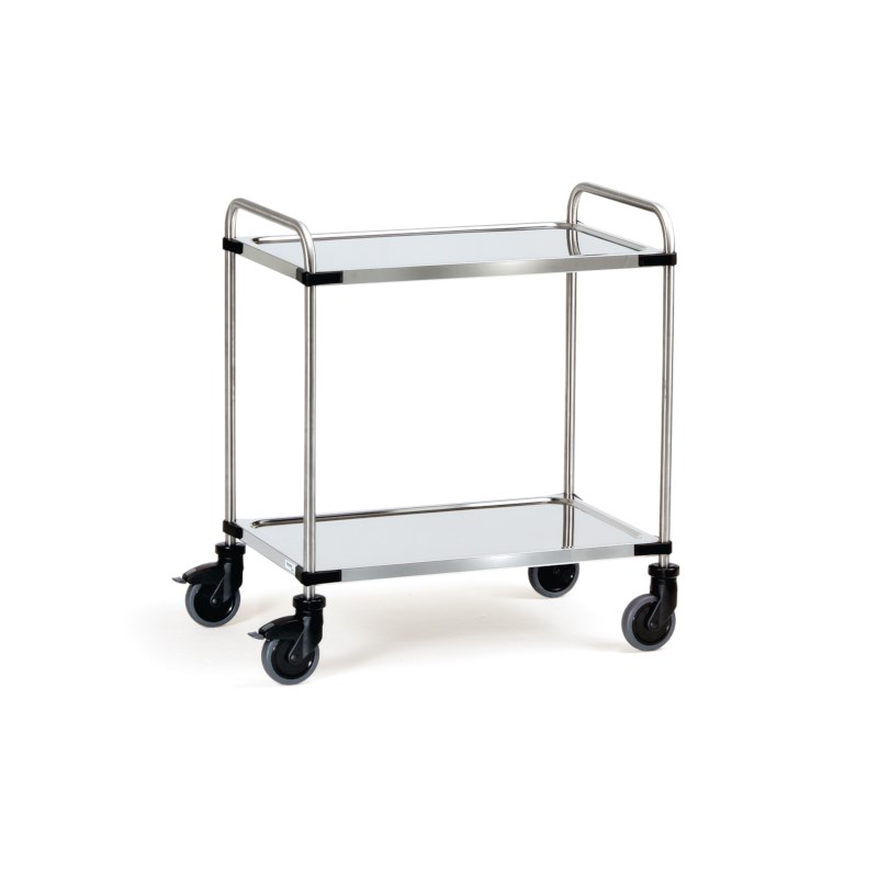 Roestvrijstalen wagen 1070 x 570 x 950 mm - 2 legborden