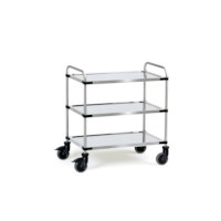 Roestvrijstalen wagen 1070 x 570 x 950 mm - 3 legborden