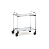 Roestvrijstalen wagen 1070x670x950 - 2 legborden