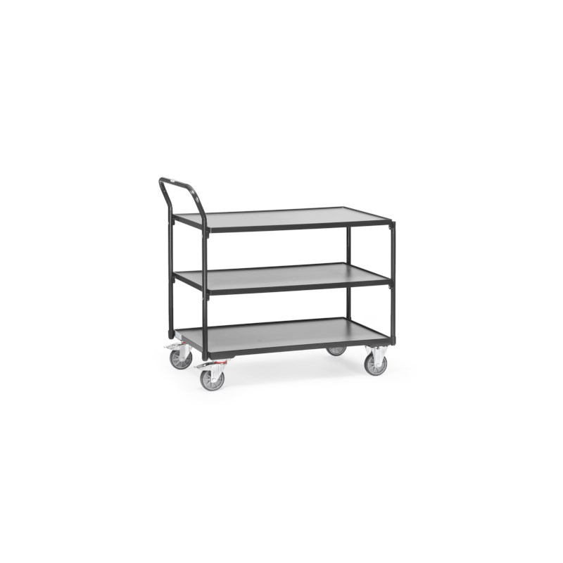 Tafelwagen grijs 985x500x1040 - 3 legborden 