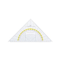 Bord geodriehoek transparant 80 cm