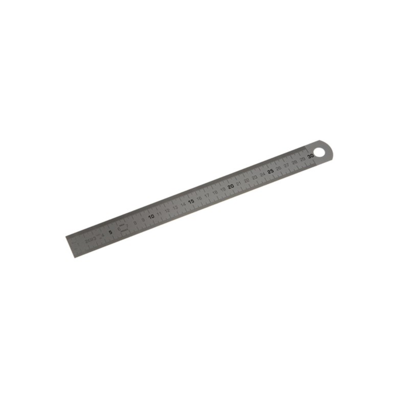 Liniaal RVS 30 cm 0-kant