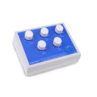 Capaciteit LAB decade box met potmeters ~ 0,1nF ... 11,111 µ