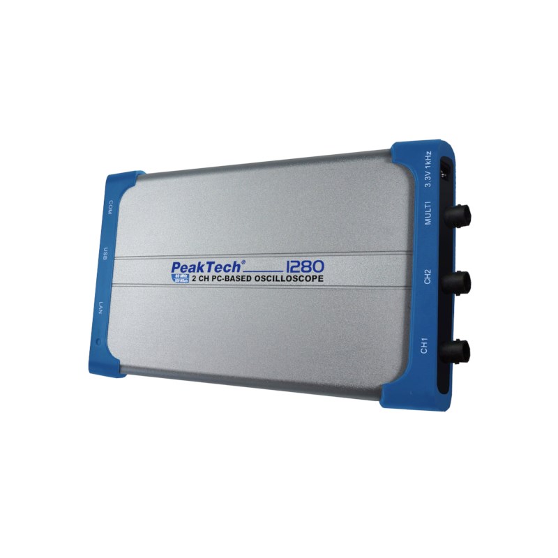 PC Oscilloscoop met USB & LAN - 60 MHz / 2 CH - 500 MS/s