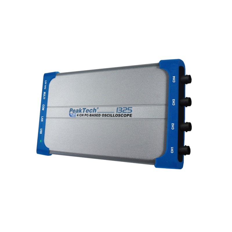 PC Oscilloscoop met USB & LAN - 60 MHz / 4 CH - 500 MS/s