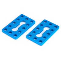 Chassisplaat 0324-040 blauw (paar）