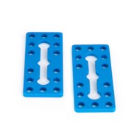 Chassisplaat 0324-056 blauw (paar）