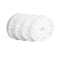 Plastic tandriemschijf 62T traploos (4-set）