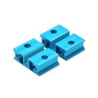 Slide Aluminium profiel 0824-016  blauw  (paar)