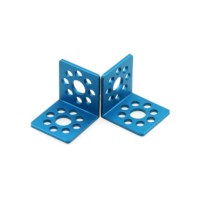 Bevestigingsbeugel L1  blauw   (paar)
