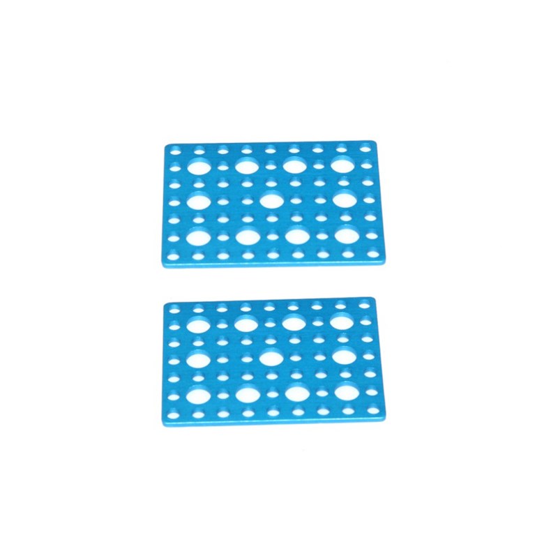 Chassisplaat 7*9 B blauw (paar)