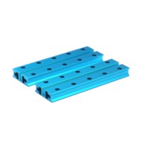 Slide Aluminium profiel 0824-080  blauw  (paar)