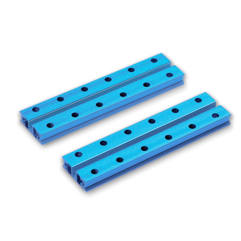 Slide Aluminium profiel 0824-096  blauw  (paar)