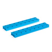 Slide Aluminium profiel 0824-128  blauw  (paar)