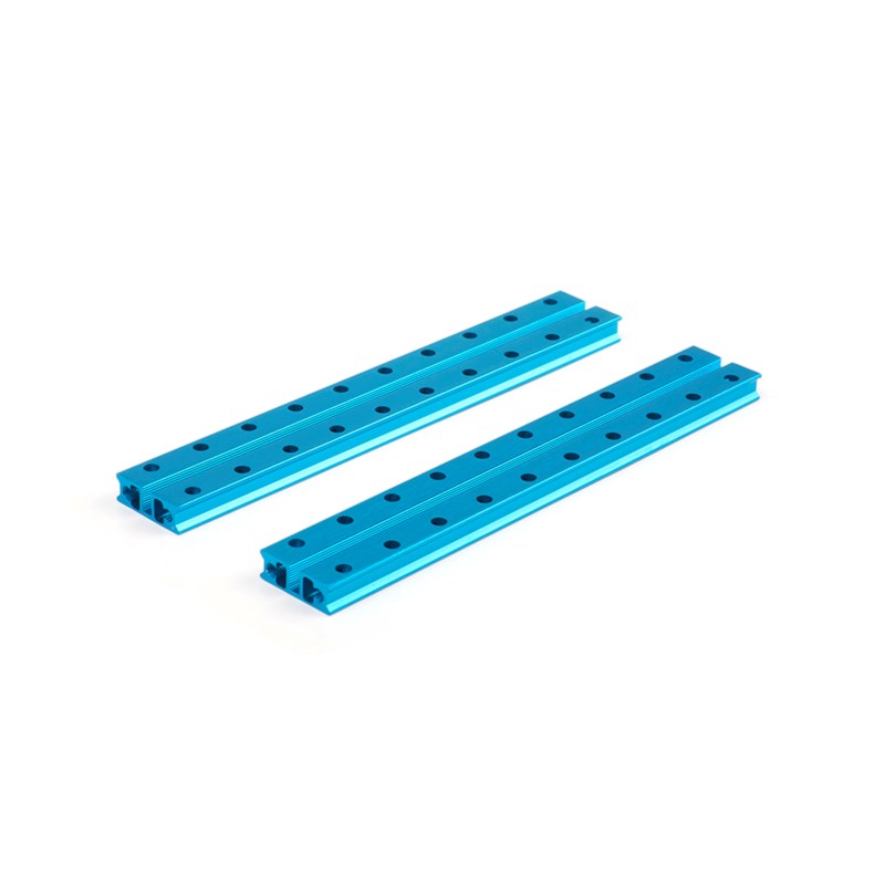 Slide Aluminium profiel 0824-160  blauw  (paar)