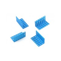 Bevestigingsbeugel 3*6  blauw  (4-set)