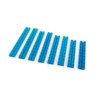 Medium Aluminium profiel  0824 Robot set					  blauw  