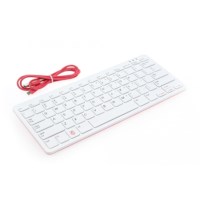 Raspberry Pi toetsenbord wit/rood  DE layout
