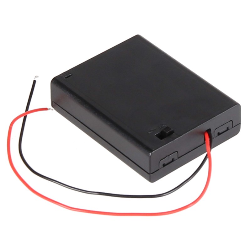 Joy-IT batterijhouder 4x AAA incl. aan/uit schakelaar