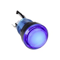 Hoogwaardige arcade-knop, blauw met LED