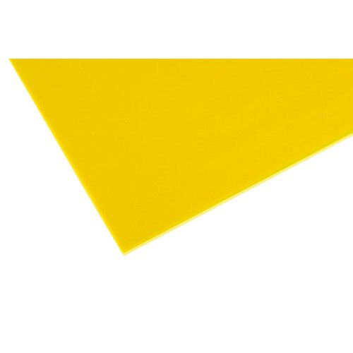 Acrylplaat, fluorescerend geel 3 mm 20 x 25 cm 