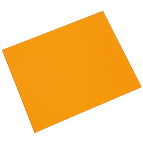 Acrylplaat transparant, Oranje 3 mm 20 x 25 cm