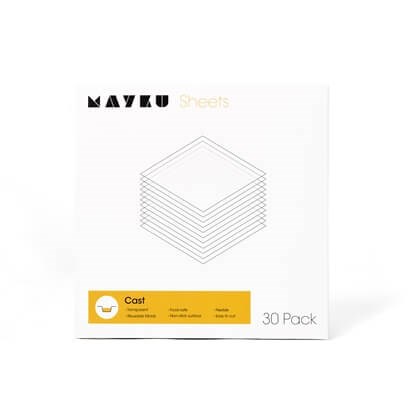 Mayku Cast/clear Sheets 30 stuks