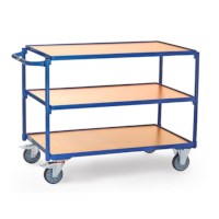 Tafelwagen blauw Laserbox - 3 legborden