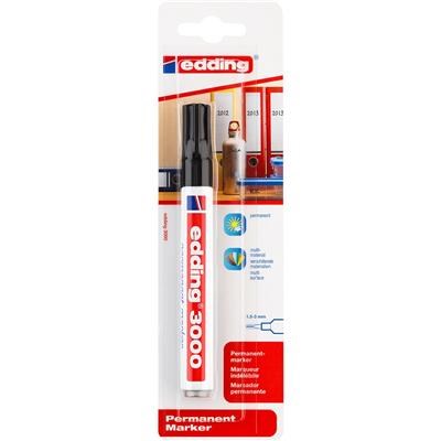 Edding 3000 Permanent marker - Zwart