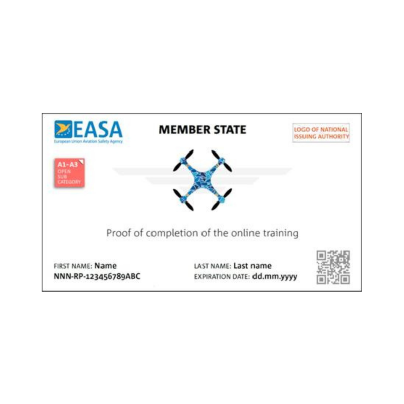 EU Dronebewijs Basiscertificaat A1-A3 & certificaat A2