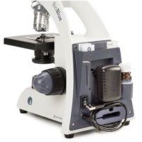 Bioblue monoculaire microscoop 4X/10X/40X obj. met geïntegreerde 5 MP CMOS USB-2.0-camera