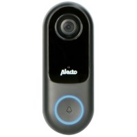 Smart wifi deurbel met camera, aan domotica koppelbaar, zwart