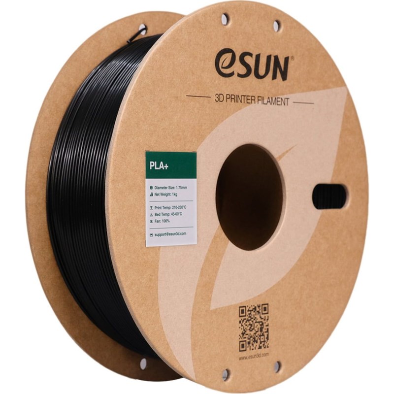Esun PLA+ 1.75mm Zwart 1 kg
