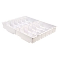 Insert 12 vaks - 180 x 40 mm wit voor F1 bak