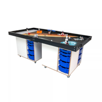 Halve Lego Wedstrijdtafel | Molenwiek | 122 x 122 cm | Hoogte 90 cm